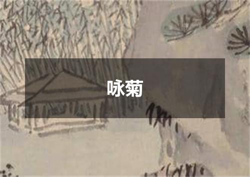 咏菊