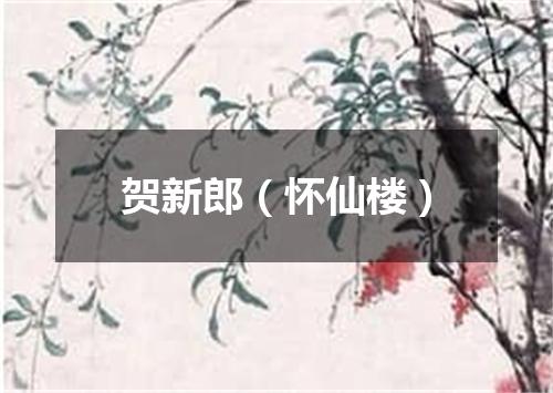 贺新郎（怀仙楼）