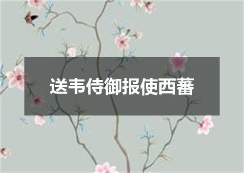 送韦侍御报使西蕃