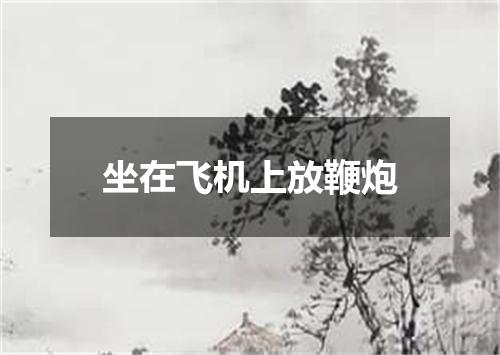 坐在飞机上放鞭炮