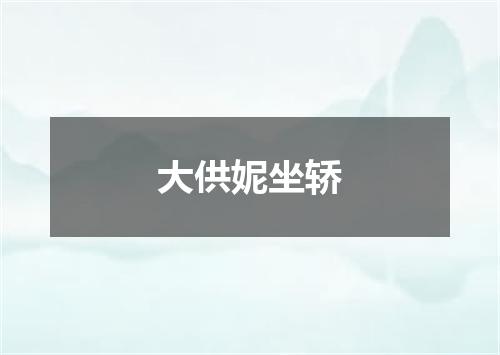 大供妮坐轿