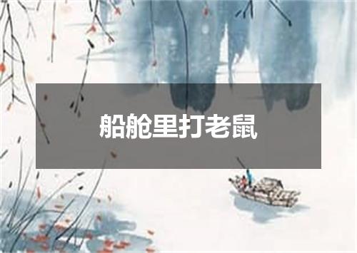 船舱里打老鼠