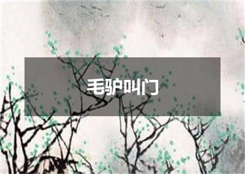 毛驴叫门