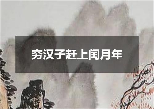 穷汉子赶上闰月年