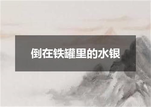 倒在铁罐里的水银