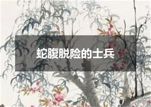 蛇腹脱险的士兵