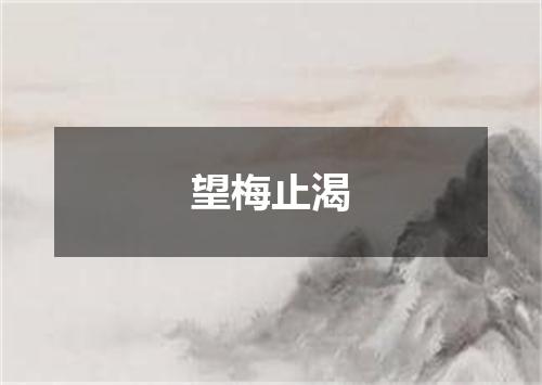 望梅止渴