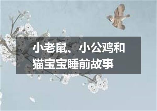 小老鼠、小公鸡和猫宝宝睡前故事
